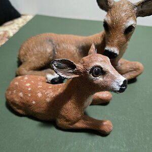 Vintage Mother & Fawn Figurines